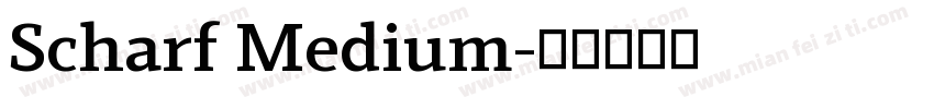 Scharf Medium字体转换